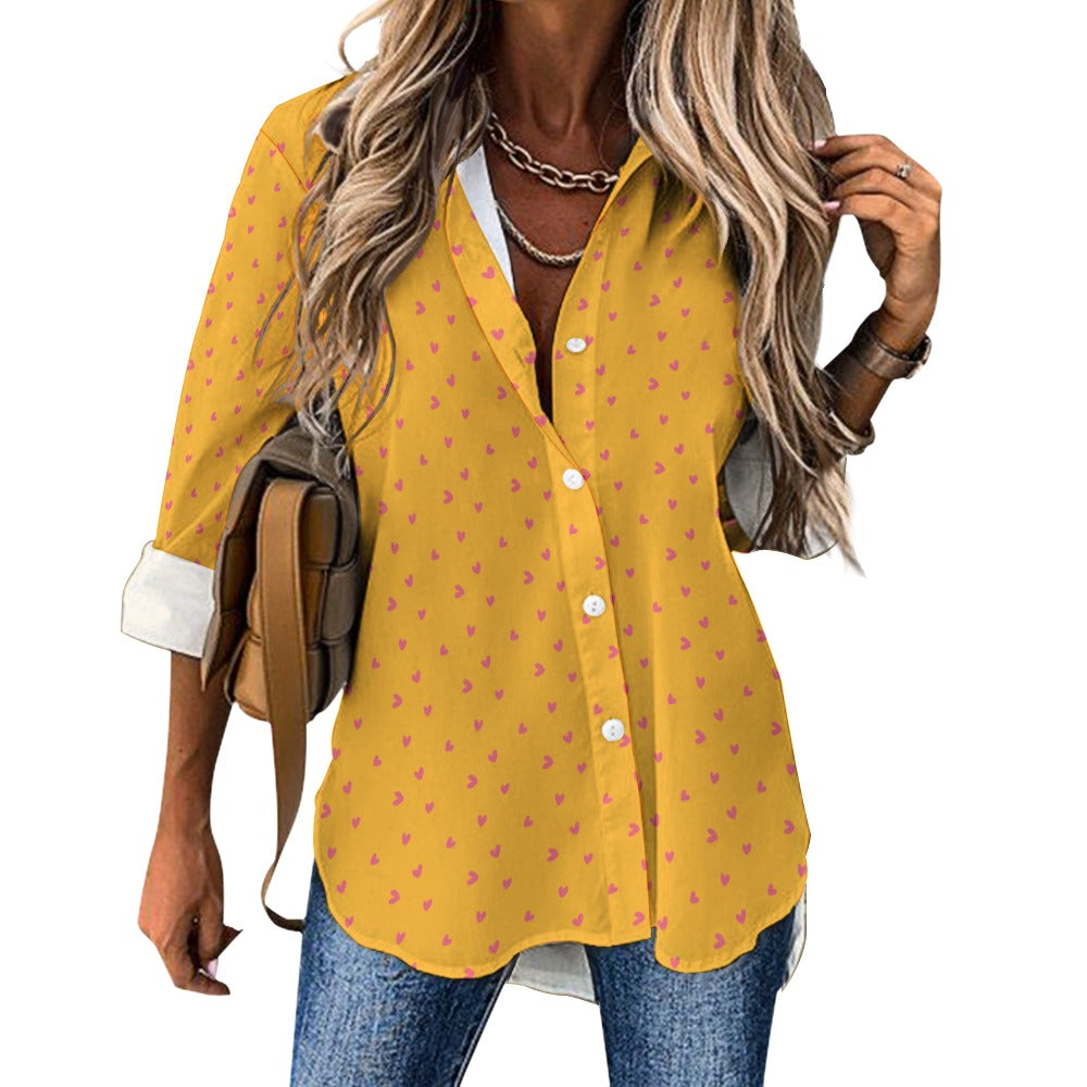 VÁREL Cropped hem shirt